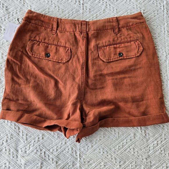 Bella Dahl Linen blend Sedona Shorts Size 31 Gorpcore resort wear vacation - Picture 4 of 11